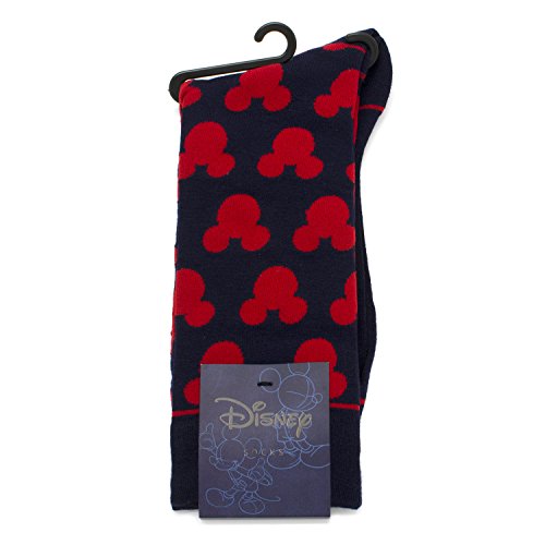 Cufflinks Inc. Mickey Mouse Silhouette Blue Dress Cotton Socks, One size fits most (up to men's size 12) Officially Licensed by Disney3