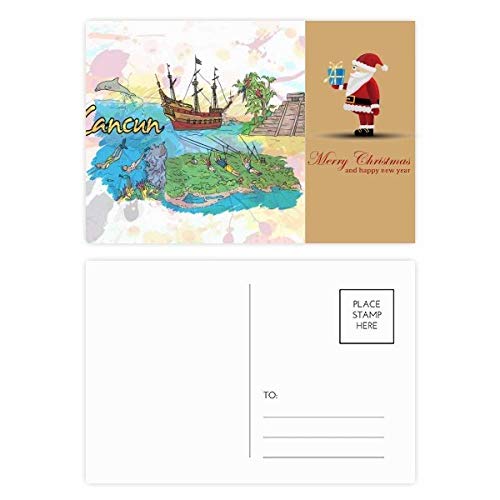 Cartes postales de Cancun et l'âme du temple maya pour partager vos émotions