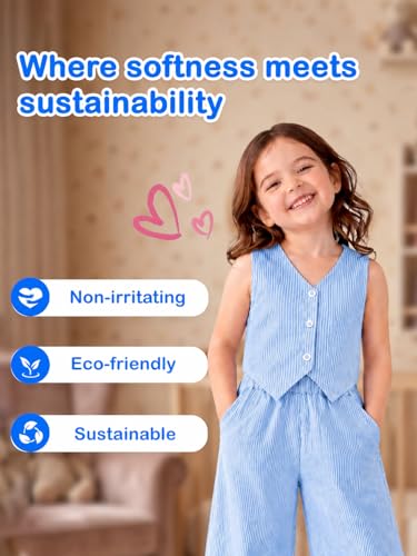 Image of Kidbea Girls 2-Piece Clothing Set, Cotton Sleeveless Vest Top & Leg Pant