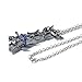 SONGCHANGJEWELRY Anime Rampage Lori Cool Weapons Necklace - Cyberpunk Movie Merchandise Shark Cannon Destruction Art - Props That Show Character Character