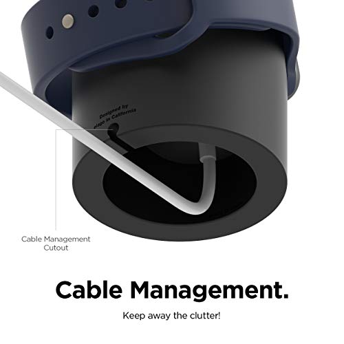 elago W2 Charger Stand Compatible with All Apple Watch Series Ultra 2&1/9/8/SE2/7/6/SE/5/4/3/2/1(49,45,44,42,41,40,38mm), Charging Dock Station, Nightstand Mode, Cable NOT Included - Image 5