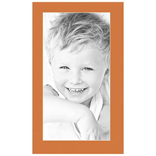 11x21 Tangerine / Octoberfest Custom Mat for Picture Frame with 7x17 opening size (Mat Only, Frame NOT Included)