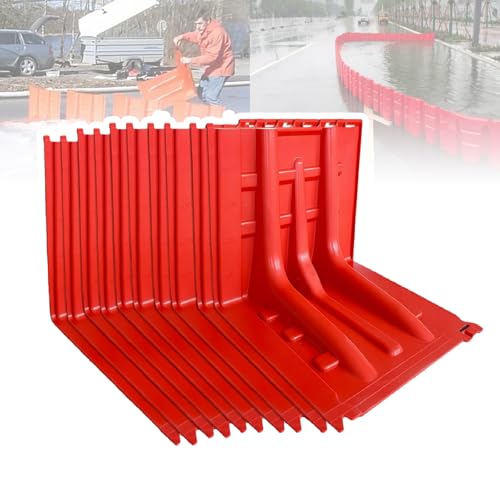IEHFDCA Flood Barrier Panel – L-Shaped Water Blocker for Doors, Garages, Basements – Reusable, Fast Setup, 27.5