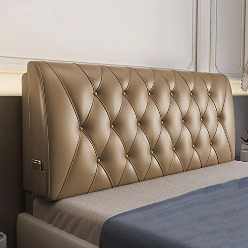 Tête de Lit Capitonnée en Simili Cuir Souple avec Têtes de Lit Capitonnées pour Lit Double/Queen/King Size Housse Souple Coussin de Soutien À Utiliser avec Une...
