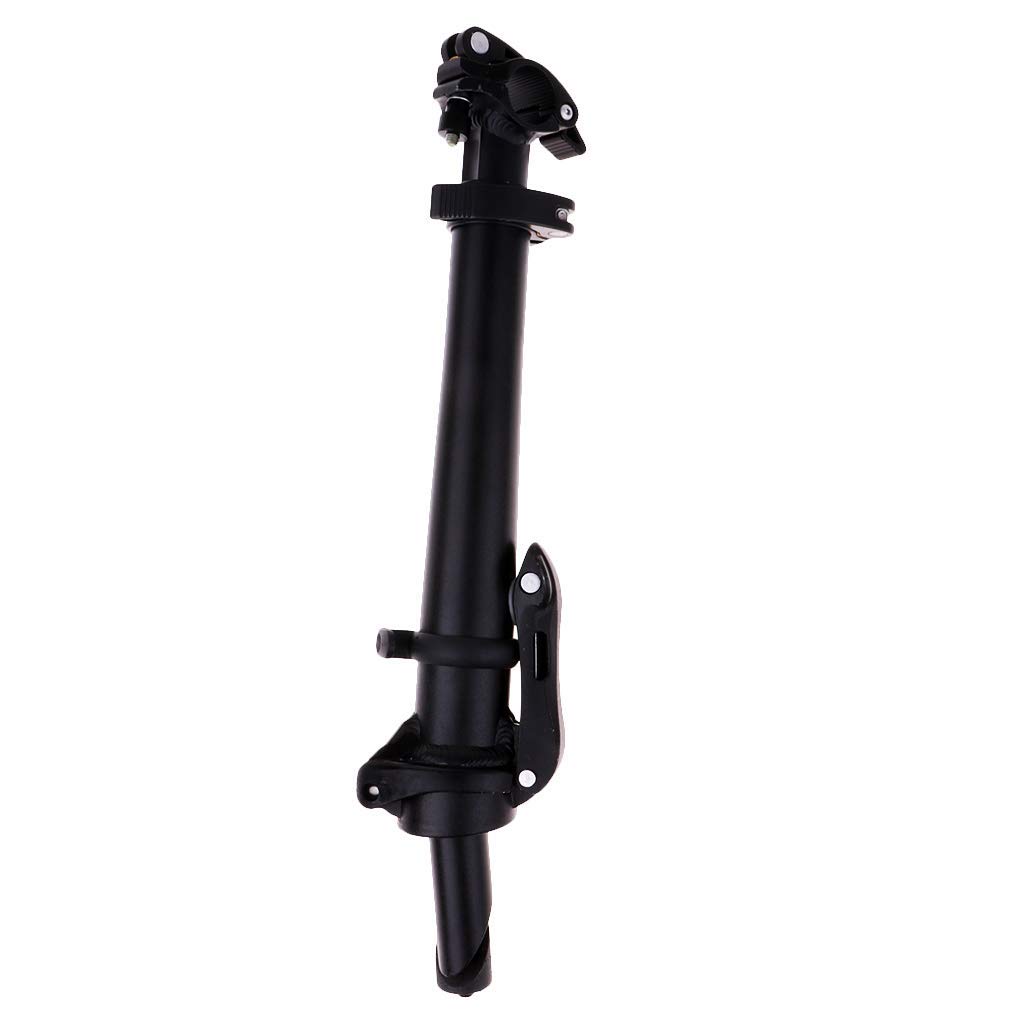 Verstellbarer Fahrrad Lenker Vorbau Lenkervorbau Ersatzteile Zubehör für Faltrad (Schwarz)