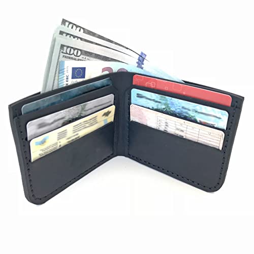 Vikings Norse Axe Valknut Leather Wallet Bifold Handmade Gift for Him Norse Runes Symbols Nordic Mens Wallet Christmas Gift for Husband Boyfriend Gift Christmas Gifts For Dad #4424