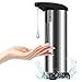Dispensador de Jabón Automático de Acero Inoxidable, Kaishengyuan Dispensador de Jabón Eléctrico sin Contacto, con Sensor de Movimiento por Infrarrojos, Base Impermeable para Baño y Cocina