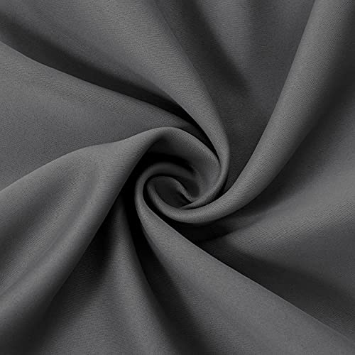 Image of LEMOMO Grey Thermal Blackout Curtains /42 x 84 Inch /Set of 2 Panels Room Darkening Curtains for Bedroom