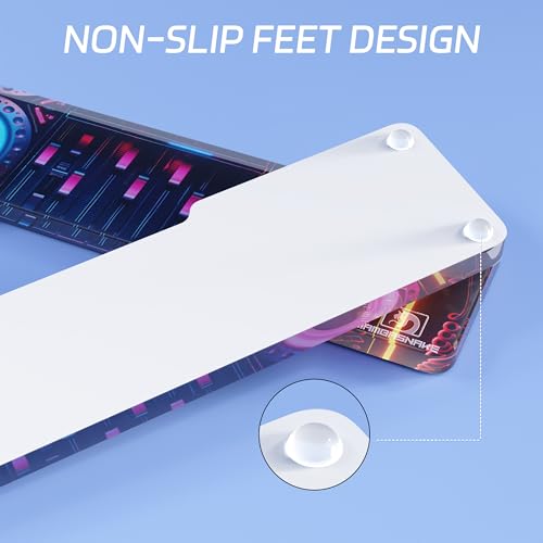 Image of Punk Acrylic Keyboard Wrist Rest - Compact 60% Keyboard- Mechanical Keyboards Ergonomic Palm Rest for Computer Keyboard,Anti-Slip Base,Wrist Pad for Laptop,Office & Home-Easy Typing