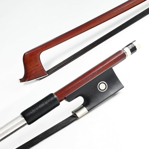 Image of Professional 1 /2 Half Size Violin Bow High Quality Brazilwood Stick Ebony Frog Natural Horsehair Clear Tone For Adults and Student VINGOBOW Hand Made