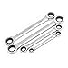 SATA 4-Piece Full-Polish Metric Ratcheting Wrench Set with 72-Tooth Gear and Off-Corner Loading Design - ST46135U