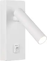 Arandela Leitura Cabeceira Com LED Interruptor Spot Quarto Branco Bet52