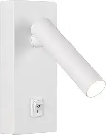 Arandela Leitura Cabeceira Com LED Interruptor Spot Quarto Branco Bet52