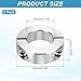 MECCANIXITY 2Pcs Shaft Collar 30mm Bore Double Split 304 Stainless Steel Clamping Shaft Collars for Industrial Automation Conveyor Belt Systems
