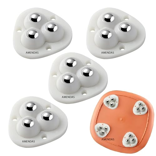 AMENDAS 360° adhesive mini swivel wheels furniture moving wh...