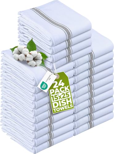 Imagen de Utopia Towels Paño de Cocina 200 gsm [24 Piezas 38 x 64 cm] 100% Algodón