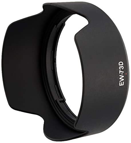 NinoLite EW-73D RF24-105mm F4-7.1 IS STM & EF-S18-135mm F3.5-5.6 IS USM 対応レンズフード フィルターやレンズキャップ/逆装