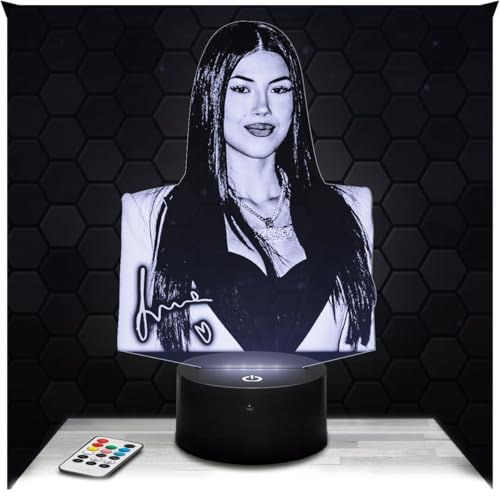 Lampephoto.fr - Lampada 3D Anna Pepe Rapper Cantante Italiana, Luce Notturna Tattile Led, Effetto Ologramma 3D, Idea Regalo Natale Compleanno Uomo Donna, Oggetto decorativo per camera