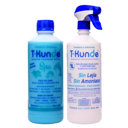 Detergente Desengrasante Concentrado Multiusos Aroma Spa 1 litro + Botella Pulverizadora. T-Kunde