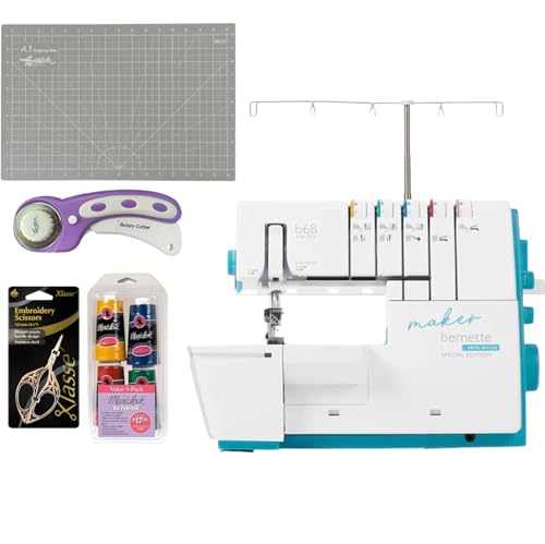 Bernette B68 Maker | Overlock & Coverstitch Combo Sewing Machine with...