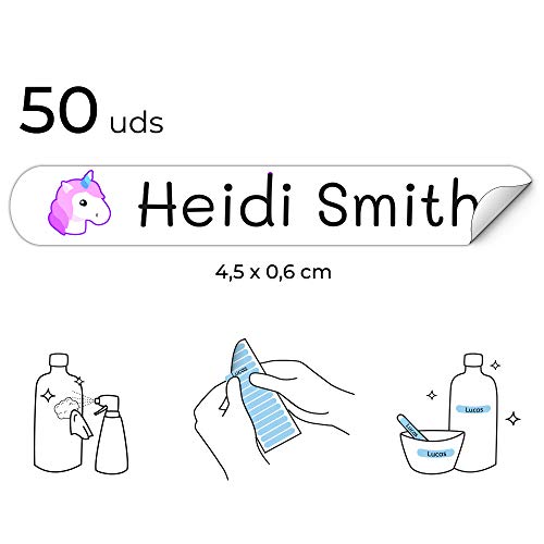 50 etichette adesive personalizzate per matite