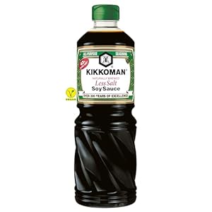 KIKKOMAN – Sojasoße Weniger Salzig – (1 X 1 LTR)