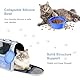 Surmounty Haustiertasche Katze Rucksack, Faltbare Haustier Rucksack Hunderucksack MIT Reisenapf, Haustier Tragetasche für Katzen und Hunde Welpen bis 15KG