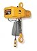 Harrington NER020L-15 Series NER Three Phase Electrical Hook Mount Chain Hoist, Single Low Lifting Speed, 2 Tons Capacity, 15