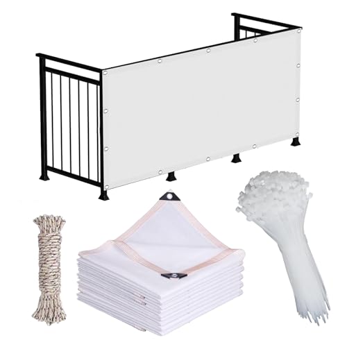 Red De Sombreadora Con Ojales, Red De Sombra Blanca Exterior, 80% De Protección Solar Tela De Sombra, Malla Sombreadora Para Valla De Privacidad, Toldo Vela De Rectangular(2*17 m(6.5*55.8 ft))