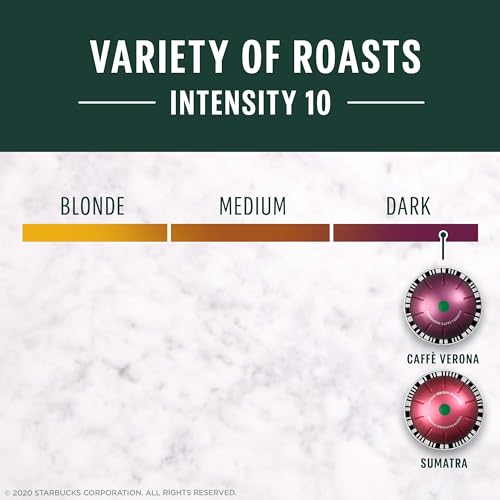 Image of Starbucks by Nespresso Vertuo, Dark Roast Variety Pack Coffee, 32-count Coffee Pods, Brews 7.8 oz. (Pack of 2)