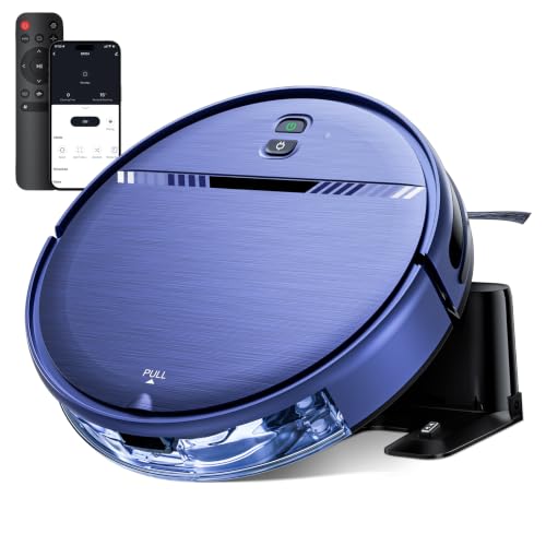 Image of Robot Vacuum and Mop Combo, 2300Pa Strong Suction, 2-in-1 Dust Box and Water Tank, Works with Alexa /Google Assistant, Long Runtime, Schedule, Quiet, Ideal for Hard Floors, Low-Pile Carpets and Pets