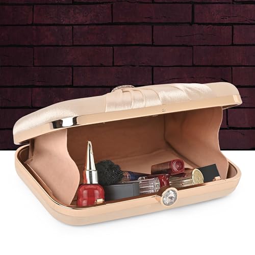 ADISA bow formal party clutch with gold chain for women and girls - Image 6