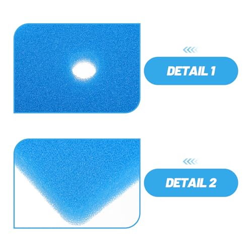 COLLBATH 2pcs Repuesto Pad Filtro para Estanque miniatura 3