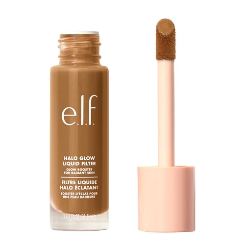 e.l.f. Halo Glow Liquid Filter, Complexion Booster For A Glowing, Soft-Focus Look, Infused With Hyaluronic Acid, Vegan & Cruelty-Free, 5.5 Medium/Tan