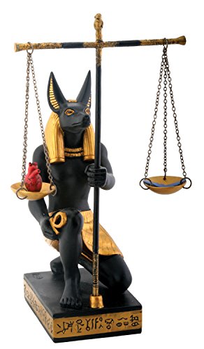 Egyptian Egypt Anubis Scales of Justice Collectible Statue Figurine
