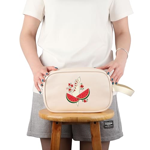 Image of JXGZSO Watermelon Palestine Tote Bag - Free Palestine Flag Shopping Bag Support Gift