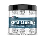 Earthborn Elements Beta-Alanine 200 Capsules, Pure & Undiluted, No Additives