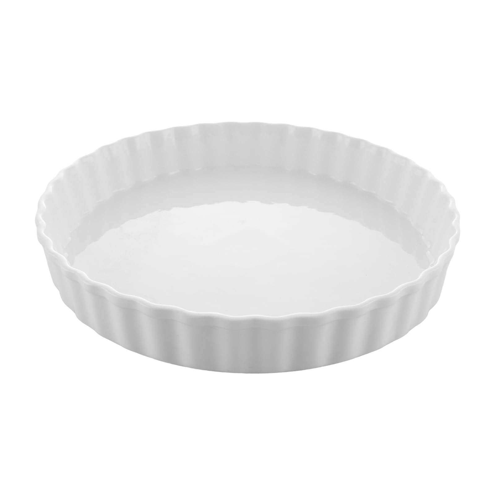 LDXDRU Quichevorm keramiek 26 cm, anti-aanbaklaag, bakvorm, keramische taartvorm, ronde taartvorm, voor fruitcakevorm, taart, quiche
