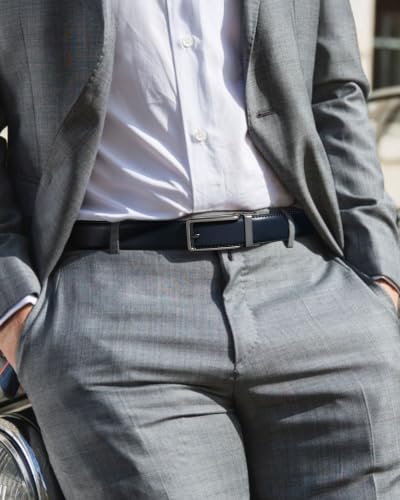 Image of CHAOREN Click Belt Men - 1 3 /8 inch Leather Ratchet Belt for Dress Casual