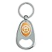 GRAPHICS & MORE Green Lantern Blackest Night Orange Lantern Logo Keychain Chrome Metal Spinning Oval Bottle Opener