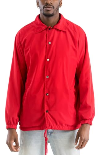 Image of WEIV GEAR Men's Full Zip Hooded Lightweight Windbreaker Anorak Jacket