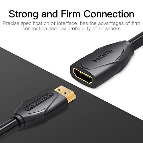 Vention HDMI Extension Cable, 2 Metre Length, Black - Image 3