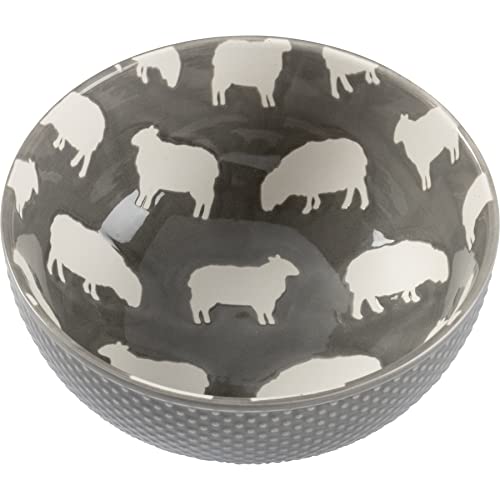 Primitives-by-Kathy-Set-of-3-Farm-Animal-Themed-Decorative-Stoneware-Bowls-Chicken-Cow-Sheep Primitives by Kathy Set of 3 Farm Animal Themed Decorative Stoneware Bowls Chicken Cow Sheep