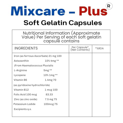 Image of Multivitamin Antioxidant Softgel Capsules | for both men & women /Daily Energy, Immunity & Overall Wellness Support | Gluten Free | Unflavoured | 30 Softgels (1)