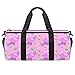 ASDFSD Große Reisetasche Sporttasche Handtasche Schultertasche Weekender Tasche für Damen und Herren Rosa Spielzeug Auto