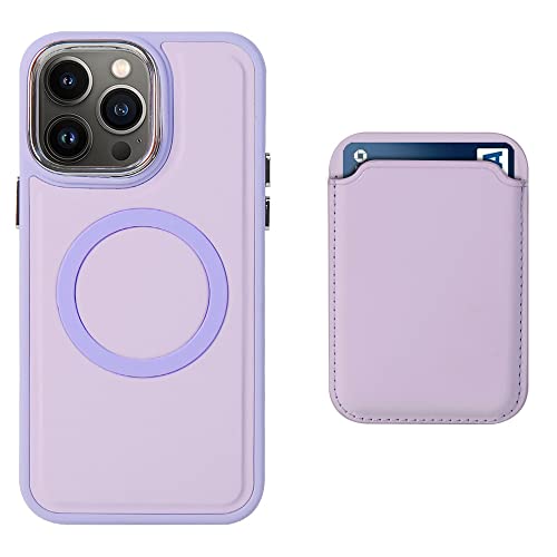 Coque silicone iPhone 14 magnétique avec support carte électrolytique pour charge sans fil