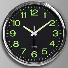 BERGUF 12 Inch Night Light Wall Clock, Silent Non Ticking Quartz Wall Clocks, Large Luminous review