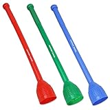 Slippery Racer Snowball Thrower Stick Set of 3- Red, Blue and Green