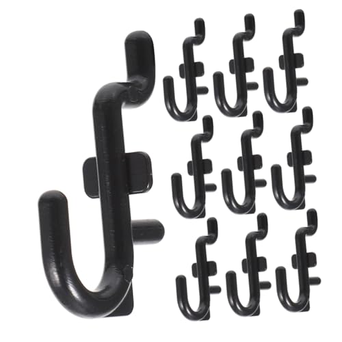 OSALADI 10Pcs Pegboard Hooks for Organizing Tools Heavy Duty Utility Hooks for Garage Storage Versatile Drill and Pliers Holders for Craft Rooms and Workspaces