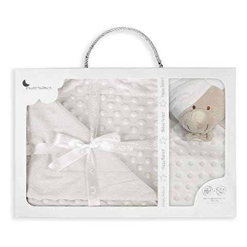 Set Regalo Bebé: Manta Burbuja y Dou Dou Osito Beige Cover